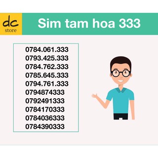 SIM TAM HOA 333 SIM SỐ ĐẸP MOBIFONE
