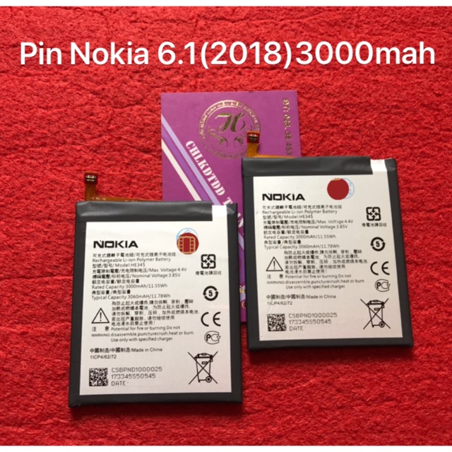 Pin Nokia 6.1(2018)3000mah(mã pin HE345)