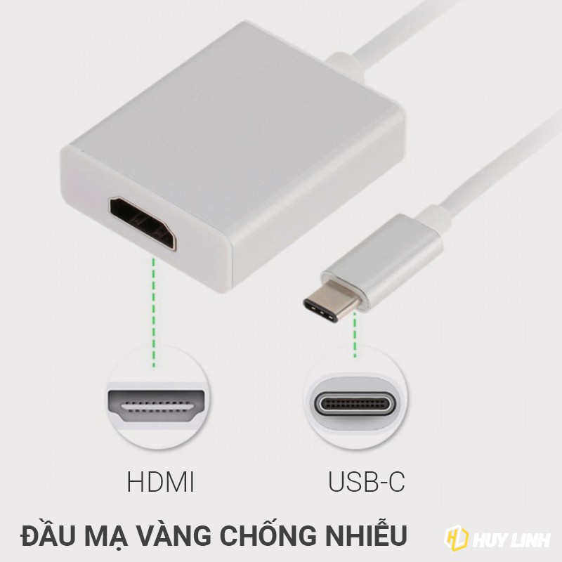 ✼Cáp chuyển đổi tín hiệu từ USB Type C sang cổng HDMI - Hỗ trợ độ phân giải 4k