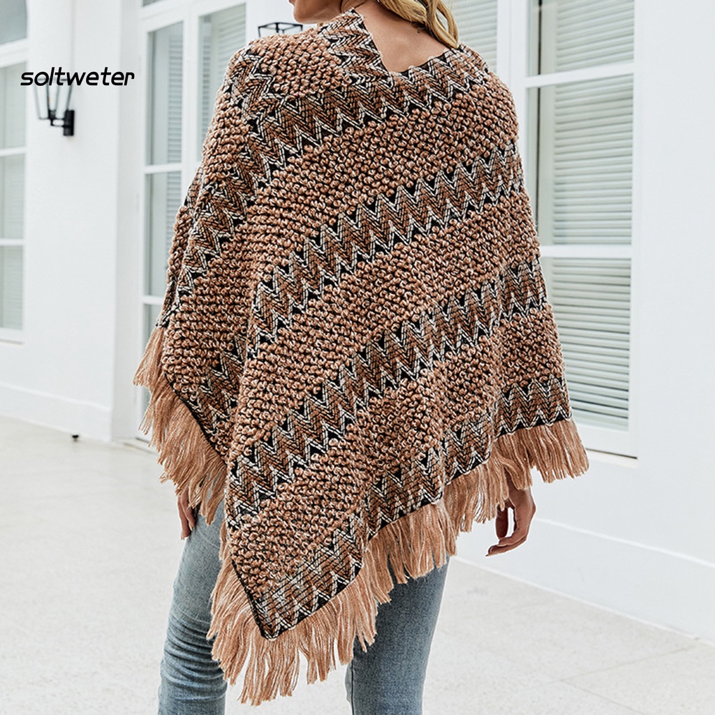 Áo choàng dày dáng rộng phong cách Bohemian thời trang thu đông cho nữ
 | BigBuy360 - bigbuy360.vn