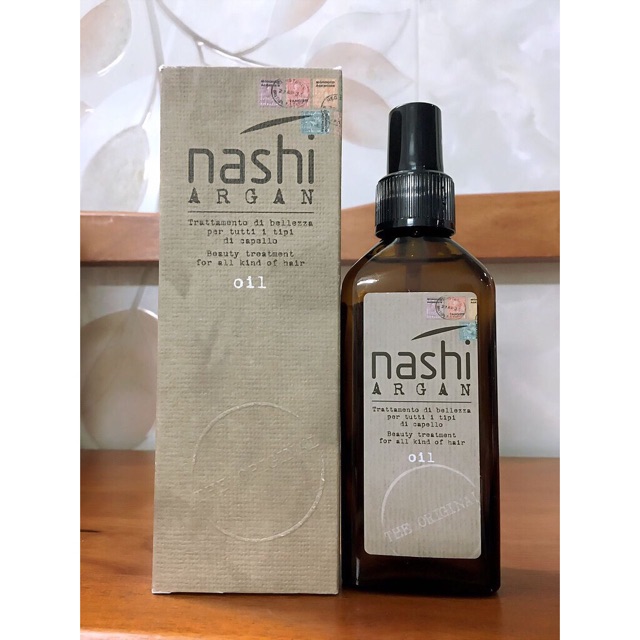 Combo Tinh dầu 100ml VÀ Xịt dưỡng 150ml phục bồi Nashi Argan (Italia)