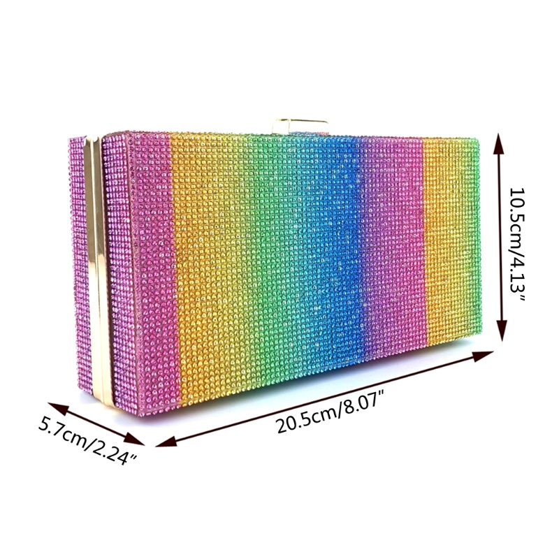 Ví Cầm Tay Đính Đá Lấp Lánh Sang Trọng