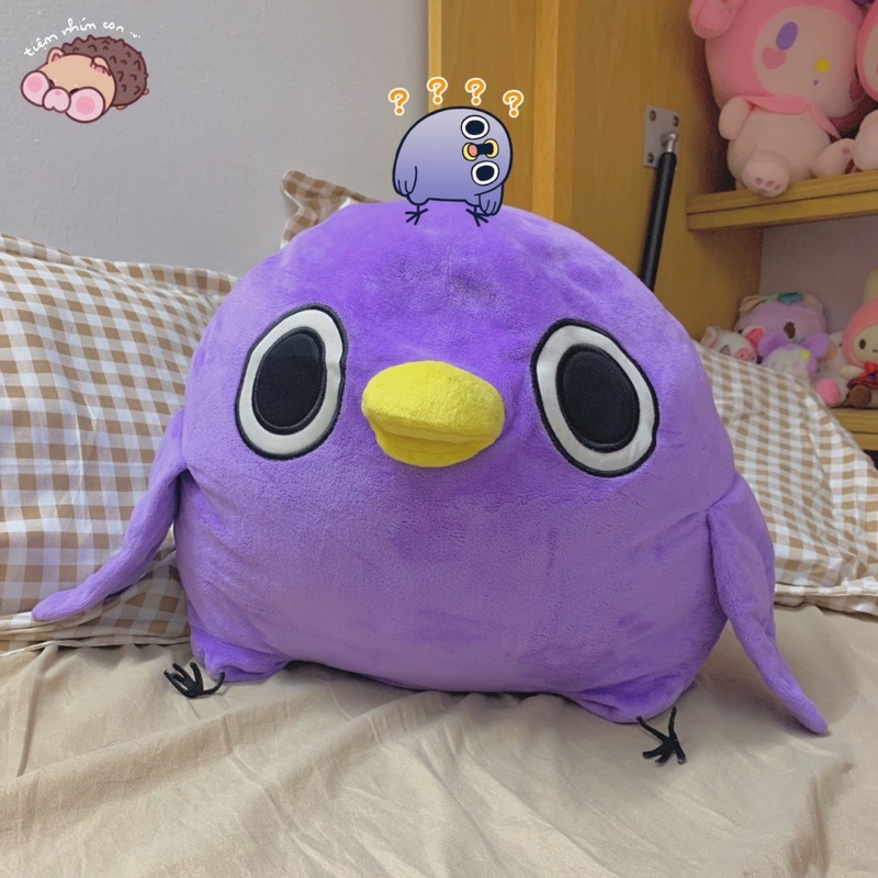 Gấu bông Chim béo Mentori Sticker Messenger