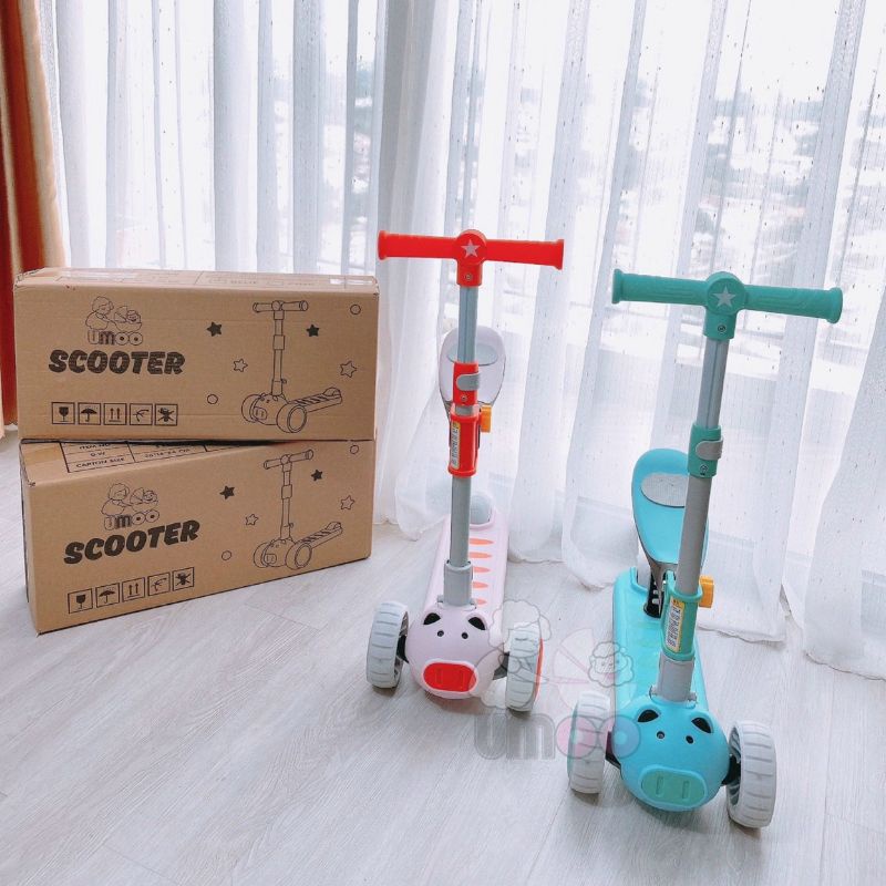 Xe chòi chân kiêm Scooter Heo Umoo