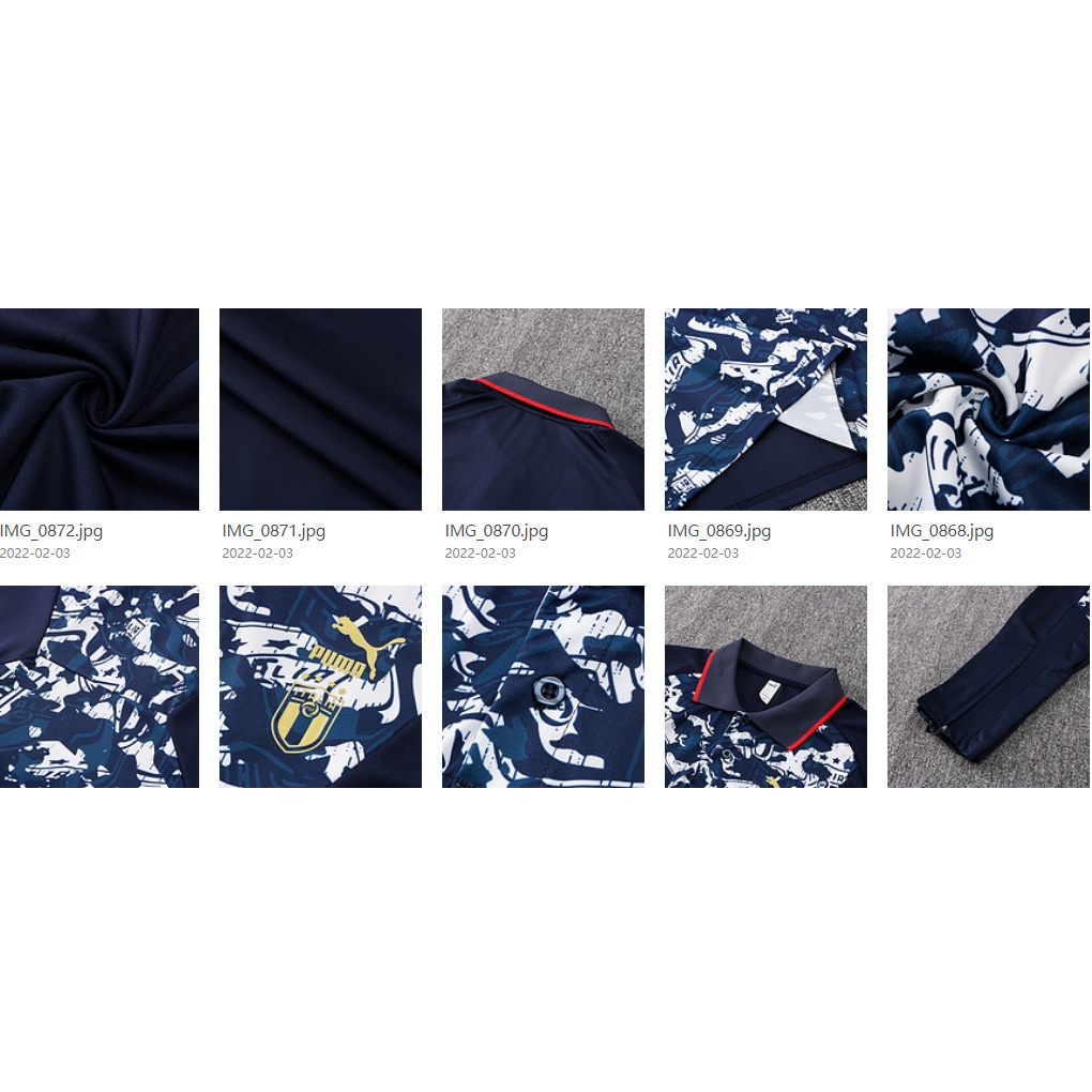 Bộ Quần Áo Bóng Đá POLO 2022/23 Marseille Ý Cho Nam