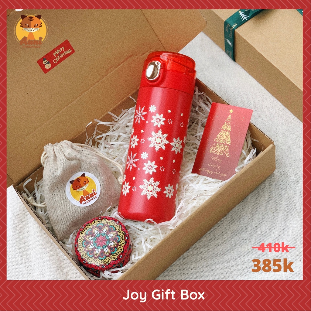 Set quà tặng Beauty Gift Box với bình giữ nhiệt, túi thơm và nến thơm handmade cho bạn gái, bạn bè và người thân