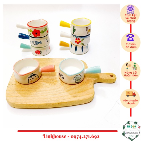 Bát sứ họa tiết siêu yêu Full Set cho bé mẫu độc quyền loại 1 dày dặn