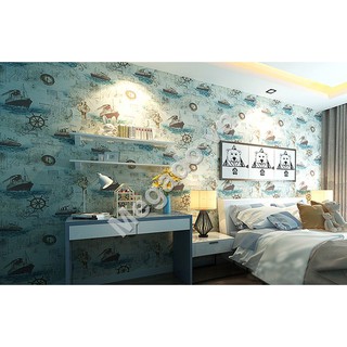 Giấy dán tường con thuyền C0017