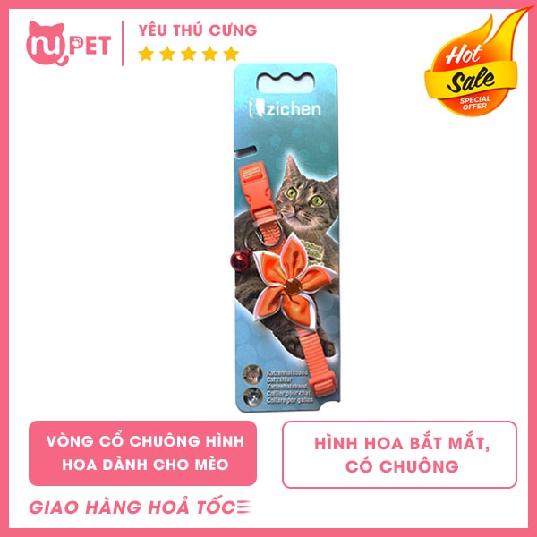 Vòng cổ chuông hình hoa dành cho mèo