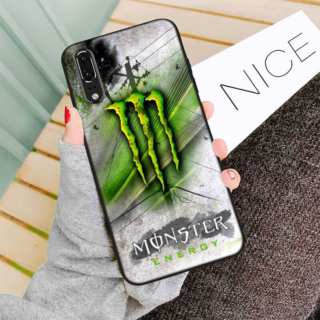 YN95 Monster Energy Silicone Case Soft Cover Huawei Nova 3 3i 4 4E 5i 5T 7 SE