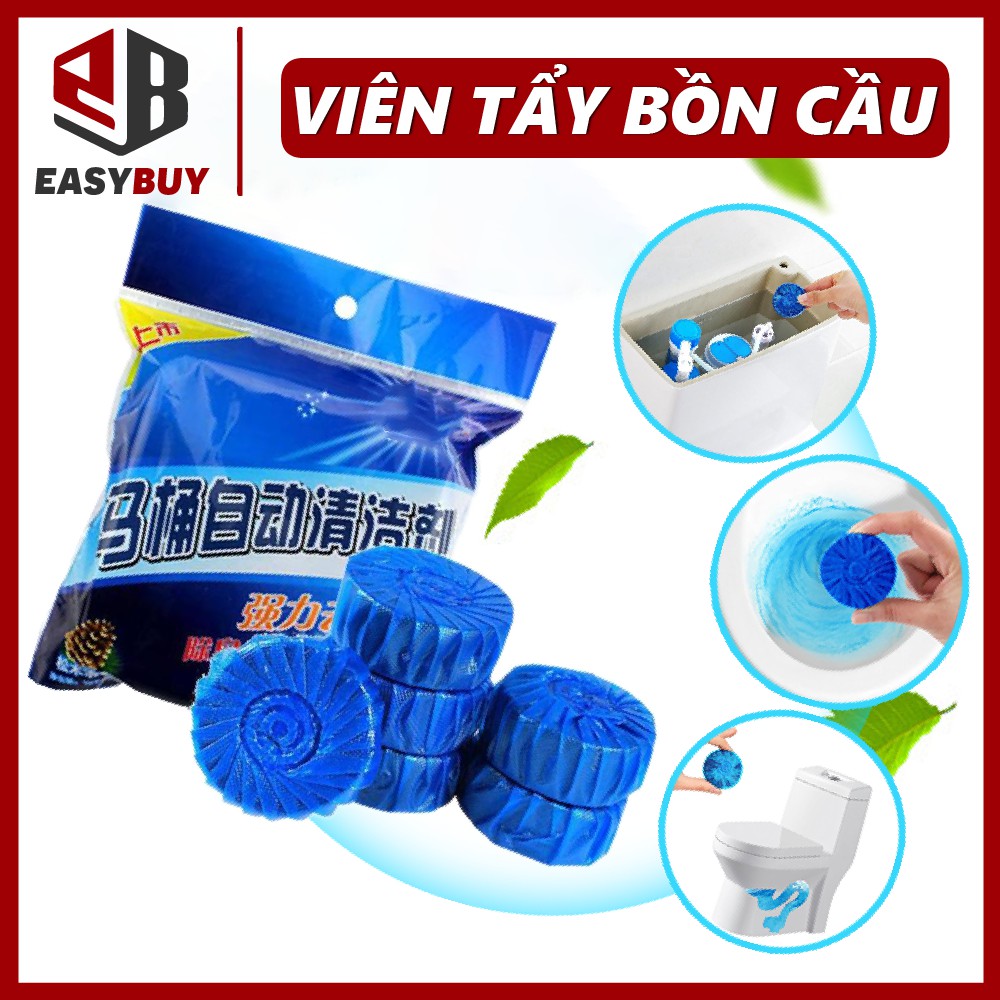 Gói 10 Viên Tẩy Bồn Cầu Diệt Vi Khuẩn Loại Trừ Mùi Hôi Toilet