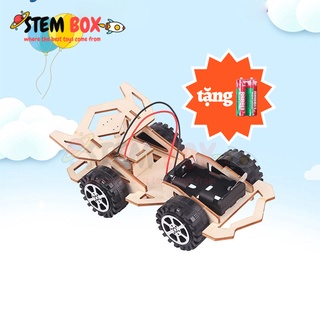 Đồ chơi khoa học sáng tạo STEM - Bộ lắp ghép xe ô tô đua chạy pin