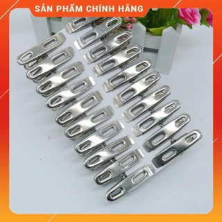 CHÍNH HÃNG -  Vỉ 20 cái kẹp phơi quần áo inox cao cấp