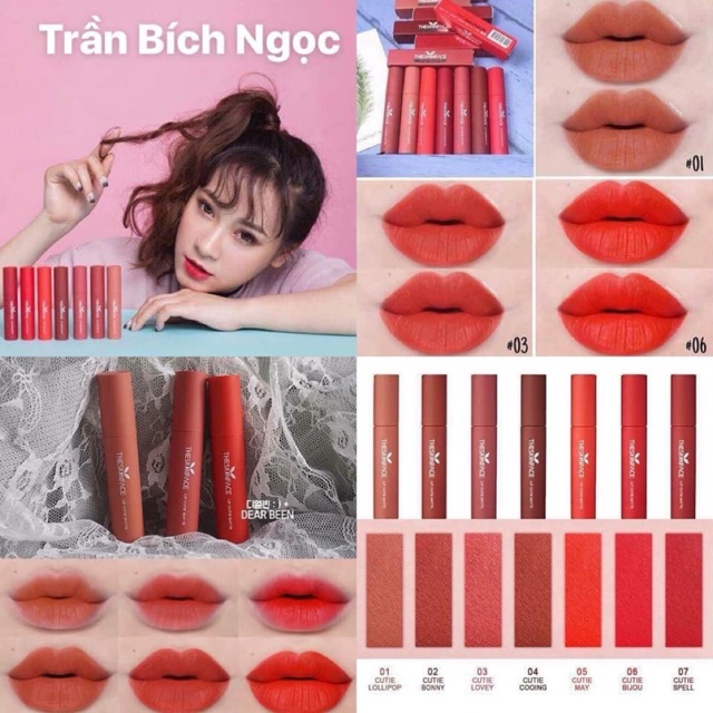 NEW 2021 SON KEM THE SKIN FACE LIP CUTIE MATTE RẺ VÔ ĐỊCH