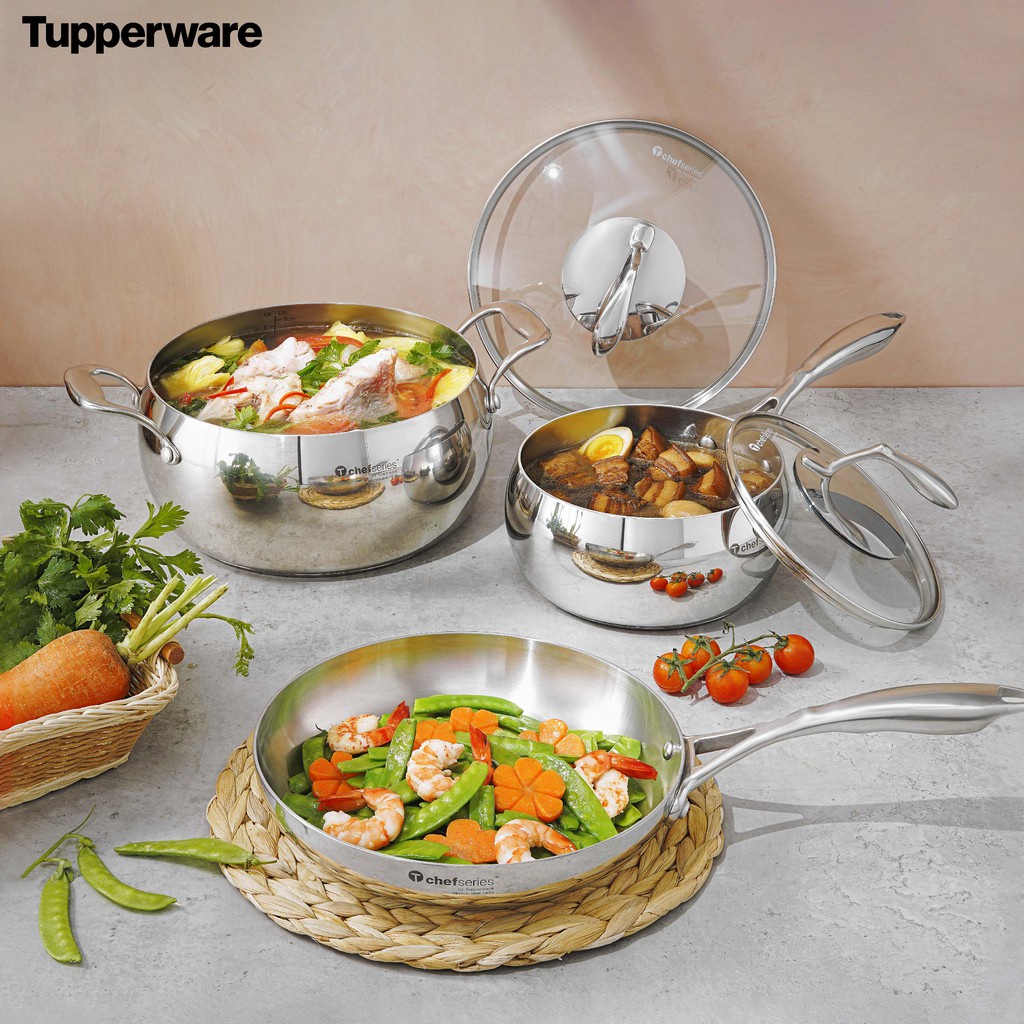 Bộ Đôi Nồi Chảo T Chef Series Perfect Set Tupperware