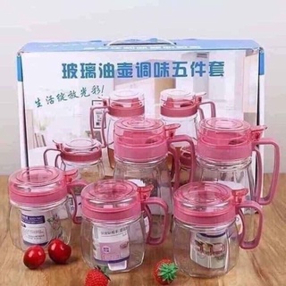 set 5 hũ gia vị