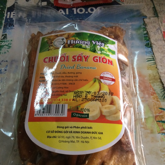 Chuối sấy giòn