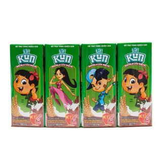 Lốc 4 hộp  sữa kun to đủ vị loại 180ml