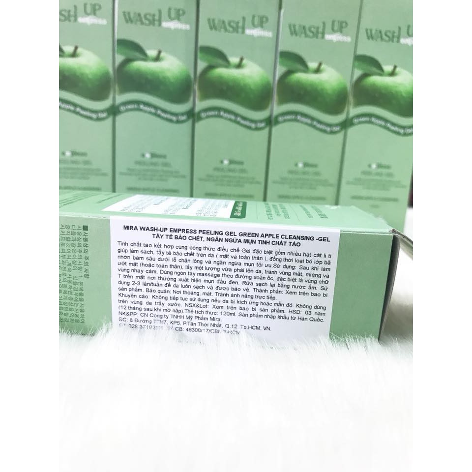 (120ml) GEL TẨY TẾ BÀO CHẾT, NGĂN NGỪA MỤN TINH CHẤT TÁO MIRA WASH UP EMPRESS PEELING GEL | BigBuy360 - bigbuy360.vn
