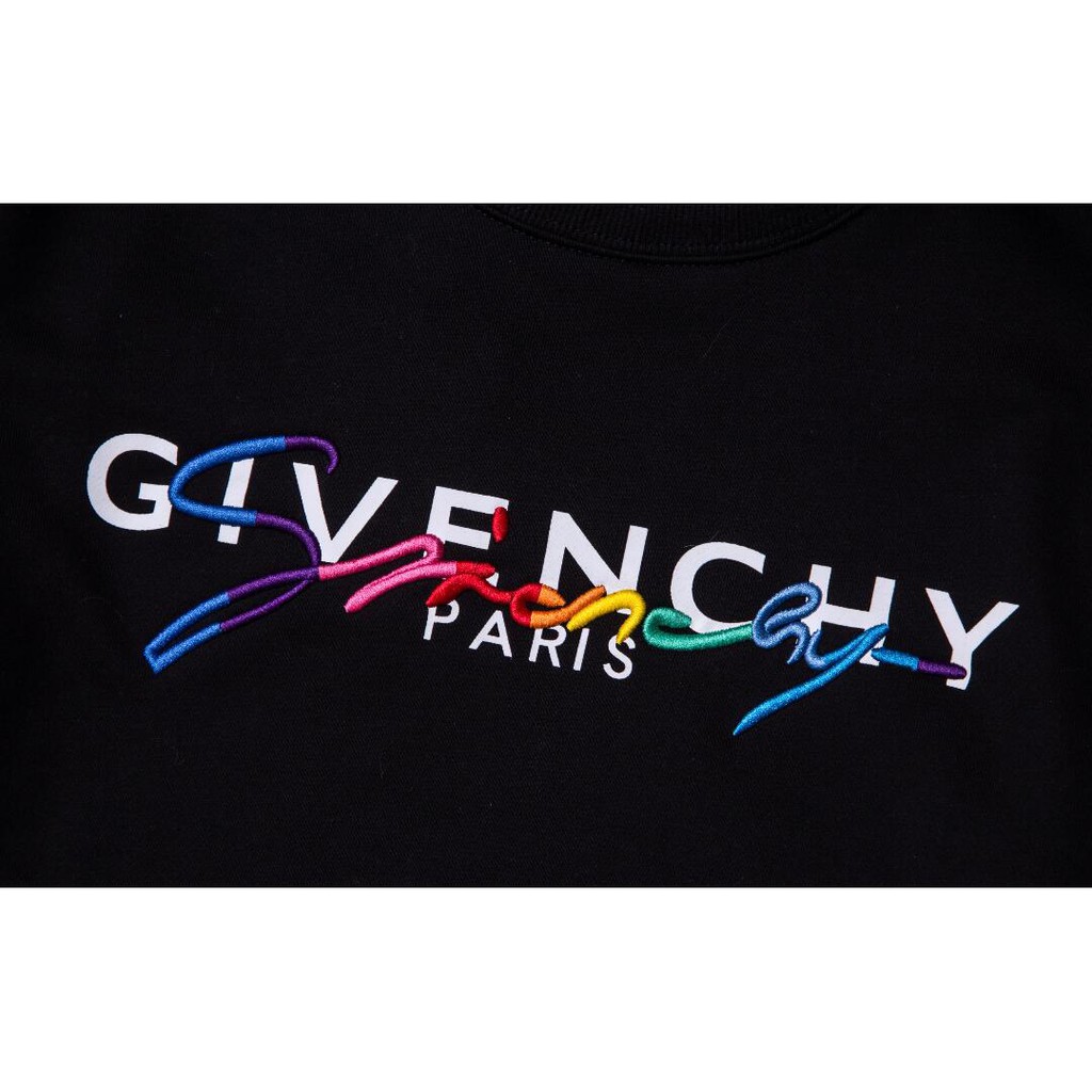 Áo Sweater Cotton Cổ Tròn Thêu Logo Givenchy Thời Trang Cho Nam Và Nữ