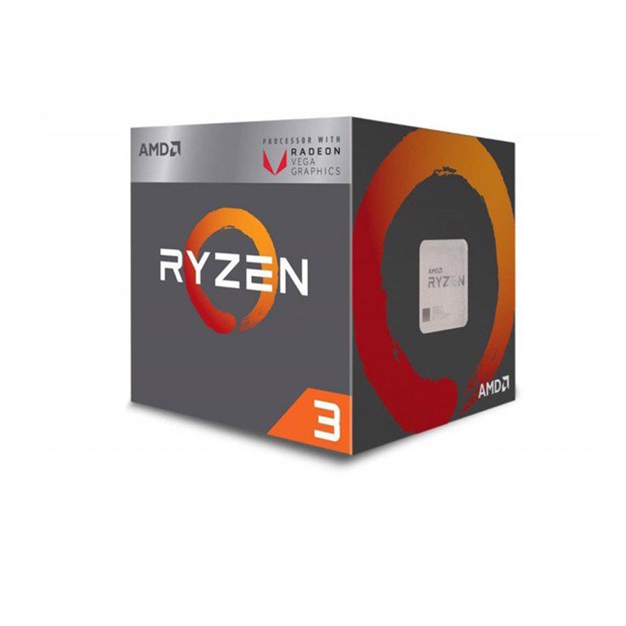 AMD Ryzen 3 2200G (Socket AM4, 3.5Ghz Turbo 3.7Ghz, 4 nhân 4 luồng, Bus 2933Mhz, 4MB cache, TDP 65W)