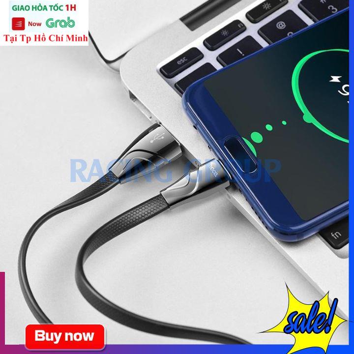 [Dài 1.2m] Cáp Sạc Nhanh Hoco U57 Nhựa TPE Rất Bền - MicroUSB/TypeC - Bảo Hành 12 Tháng