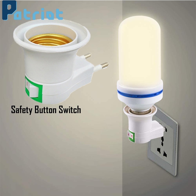 Đuôi đèn led E27 phích cắm EU tiện lợi