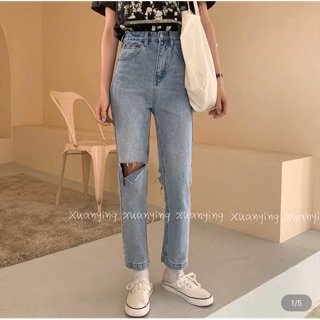 Order quần jeans rách gối ulzzang 7-15days