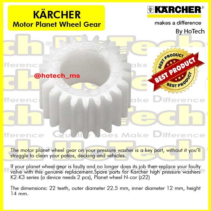 Bánh Răng Động Cơ Hành Tinh Karcher