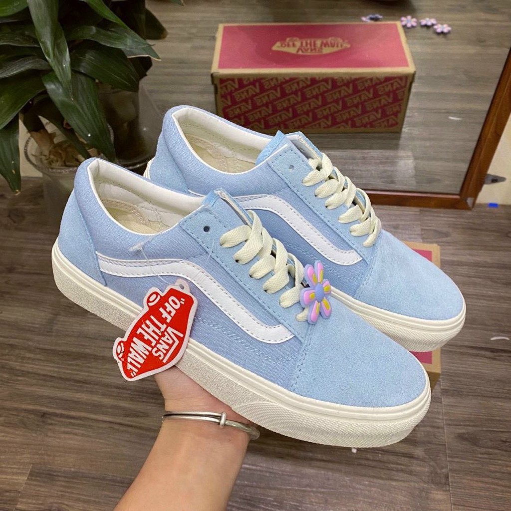 (ảnh thật) giày thể thao vans xanh biển nam nữ