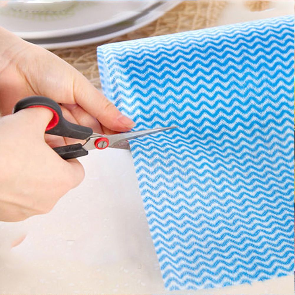 Khăn Lau Chén Dĩa Dùng 1 Lần Bằng Vải Không Dệt Thiết Kế Mới Nhiều Màu Sắc Sáng Tạo
