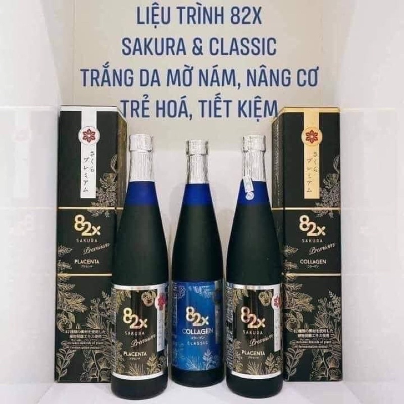 Collagen 82x Nhật Bản trắng sáng mịn màng chống lão hoá tươi trẻ