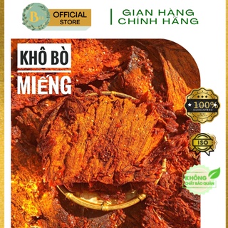 Khô bò miếng mềm hồng ngự loại 1 ngon chuẩn vsattp | đồ ăn vặt, ăn kiêng - túi zip tiết kiệm 100gr/ 500gr