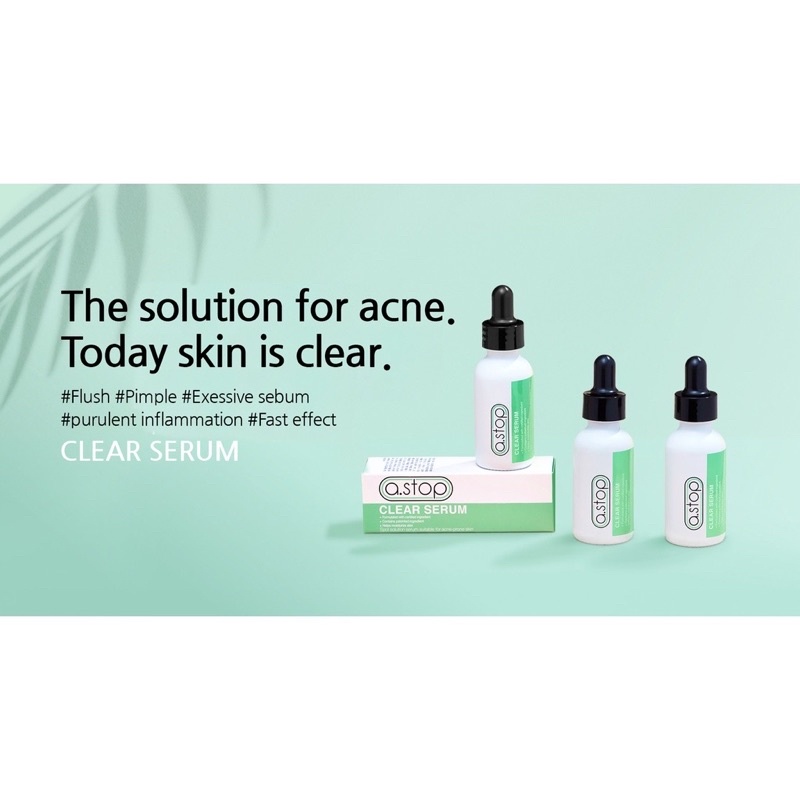 Huyết thanh thay đổi làn da mụn trong 5 ngày A.Stop Clear Serum