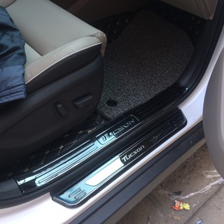 Bộ ốp bậc cửa, Nẹp bước chân Hyundai Tucson 2016-2019 mẫu Titan