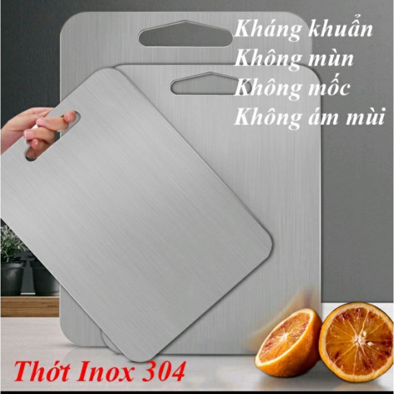 Thớt inox 304 kháng khuẩn siêu bền đẹp