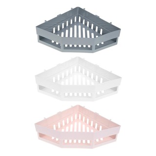 Storage Triangle Corner Drain Shelf Bathroom Storage Rack Container Organizer Shelf