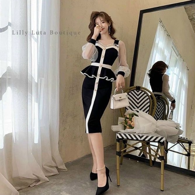 Đầm "Bigsize" BODY PEPLUM Đẹp Xĩu á mấy bà iu