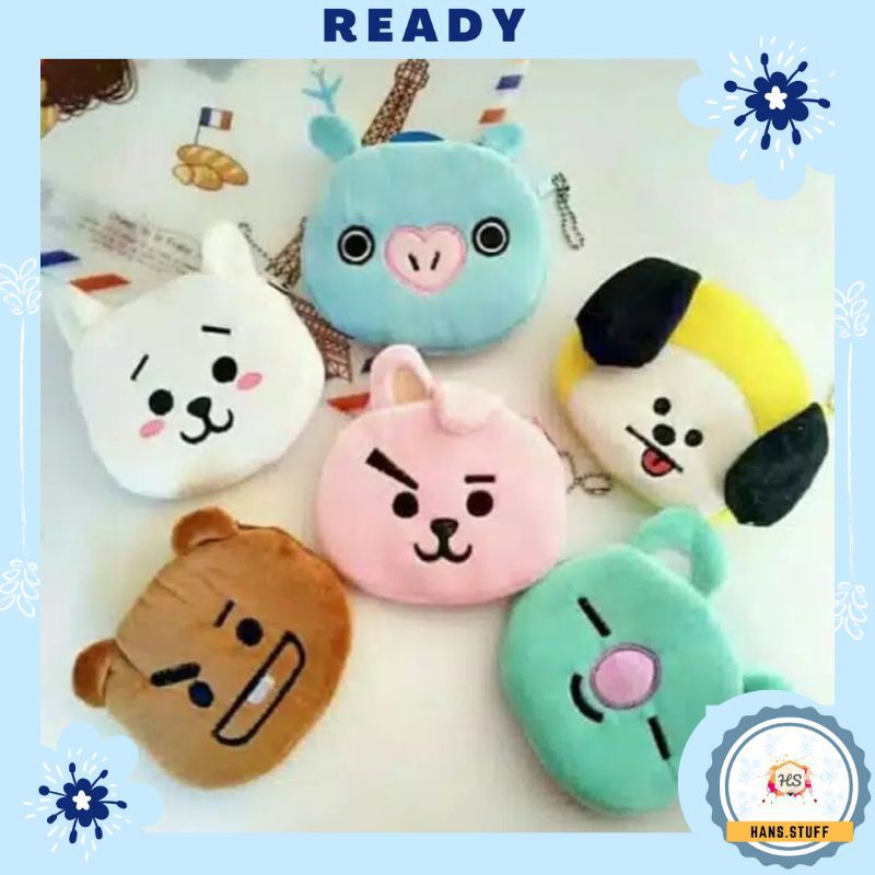 Ví Đựng Tiền Xu In Hình Bt21 3d Bts