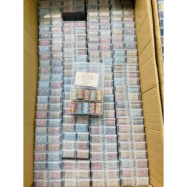 Foil dán trang trí móng Hoa Hồng Xanh