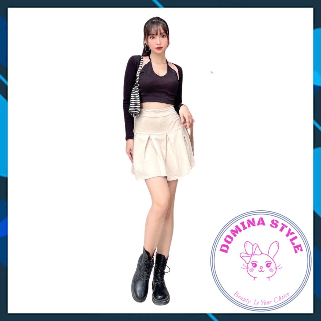 Chân váy thun dày dập li lớn cạp cao có lót trong | BigBuy360 - bigbuy360.vn