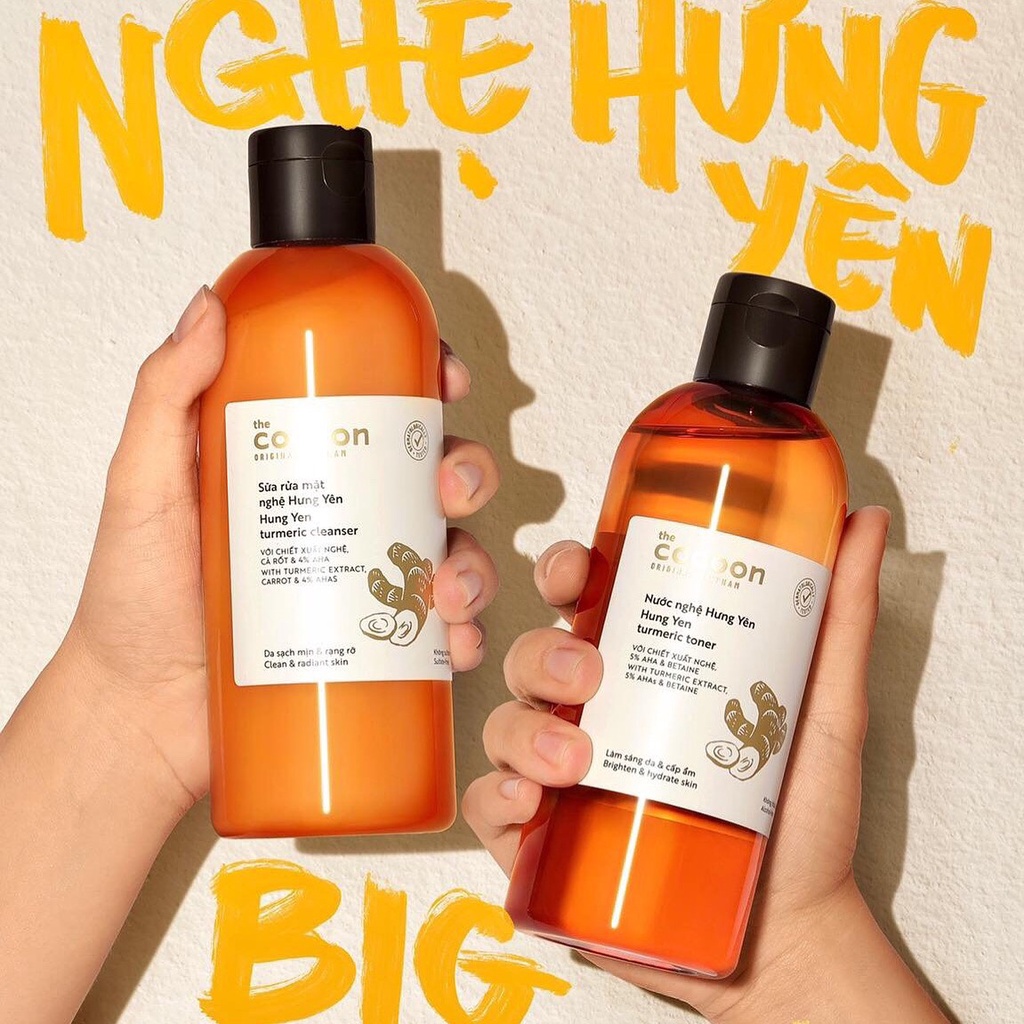 Bigsize - Nước nghệ Hưng Yên (toner) Cocoon làm sáng da & cấp ẩm 310ml | BigBuy360 - bigbuy360.vn