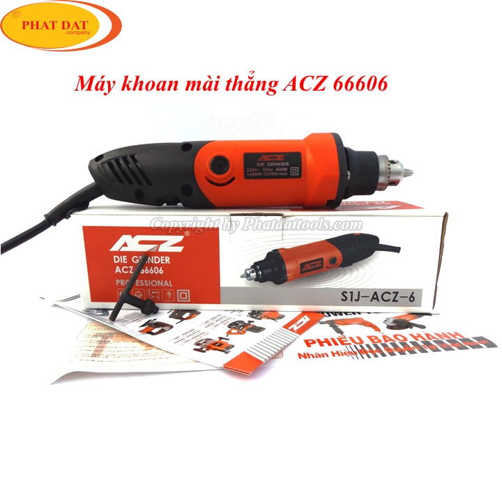 Máy mài khuôn mini ACZ 66606 - Máy khoan mài thẳng ACZ - Bảo hành 6 tháng