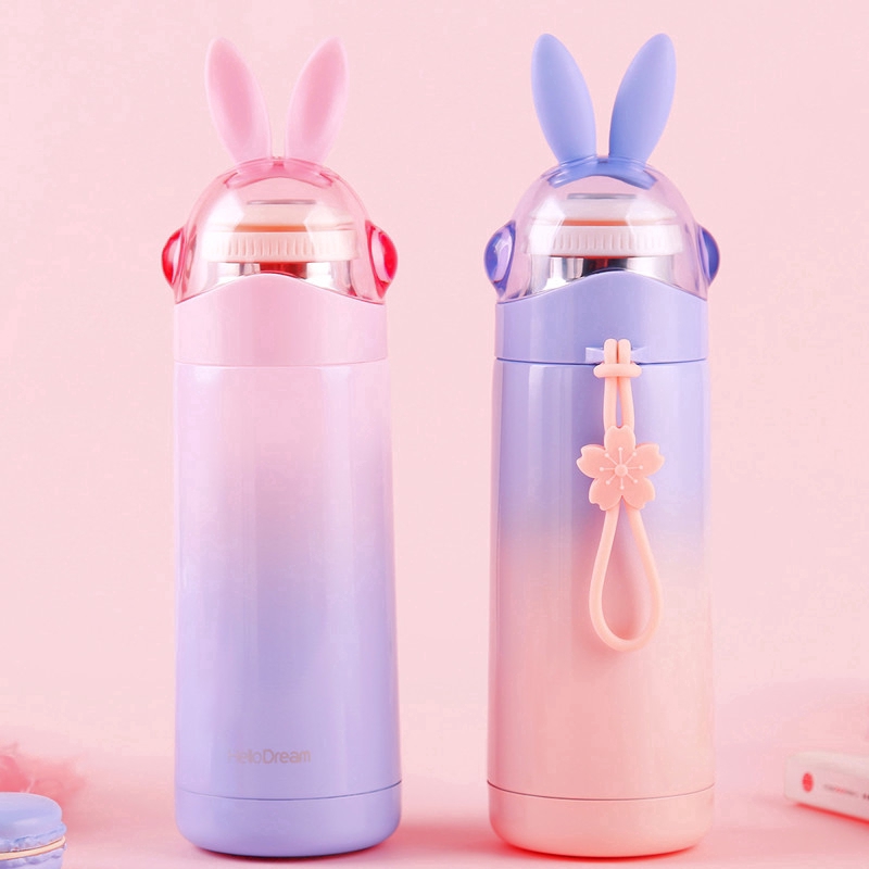 Bình giữ nhiệt chất liệu thép không gỉ kiểu dáng hoạt hình xinh xắn