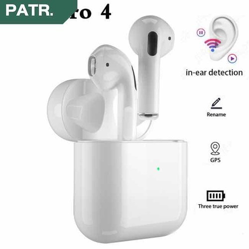 Tai Nghe Airpod Mini Pro 4 TWS Bluethooth Âm Thanh Cực Chuẩn- Đàm Thoại Sắc Nét - Đổi Tên - Định Vị