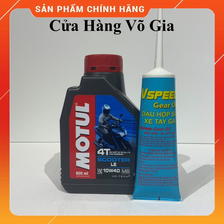 [Mã LIFEAUMAY giảm 10% tối đa 30k đơn 150k] MOTUL SCOOTER LE 10W40 800ml - Nhớt xe tay ga cao cấp