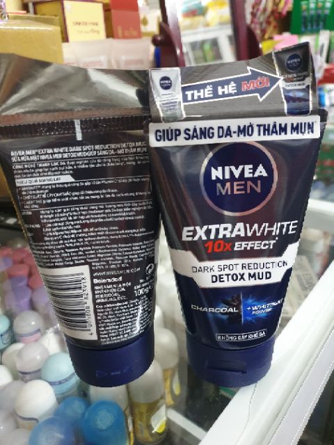 Sữa rửa mặt nivea men giúp sáng da và mờ thâm mụn 100g