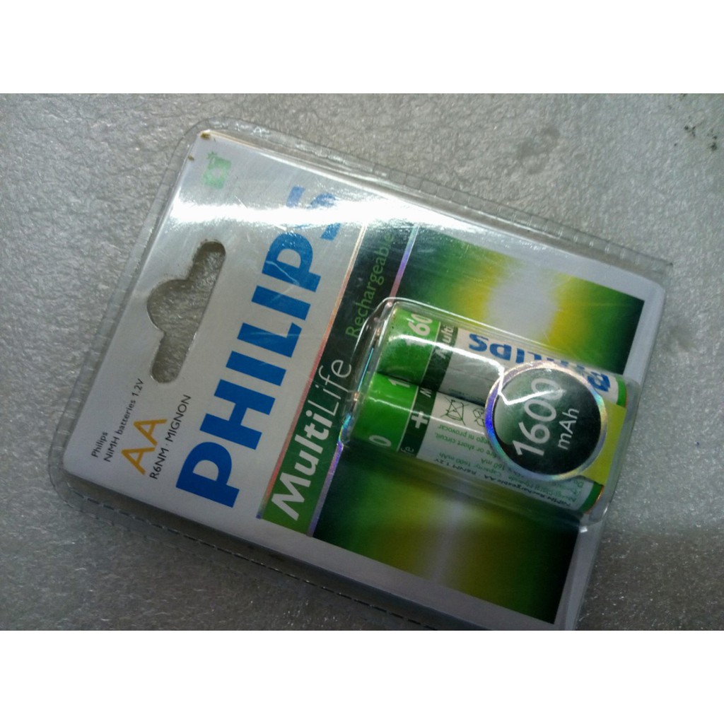 Pin sạc AA R6NM MIGNON Philips Rechargeable R6B2A160/97 1600mAh NiMH - 1.2V