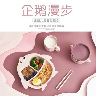 Set bộ đồ ăn dặm cho bé bằng lúa mạch.