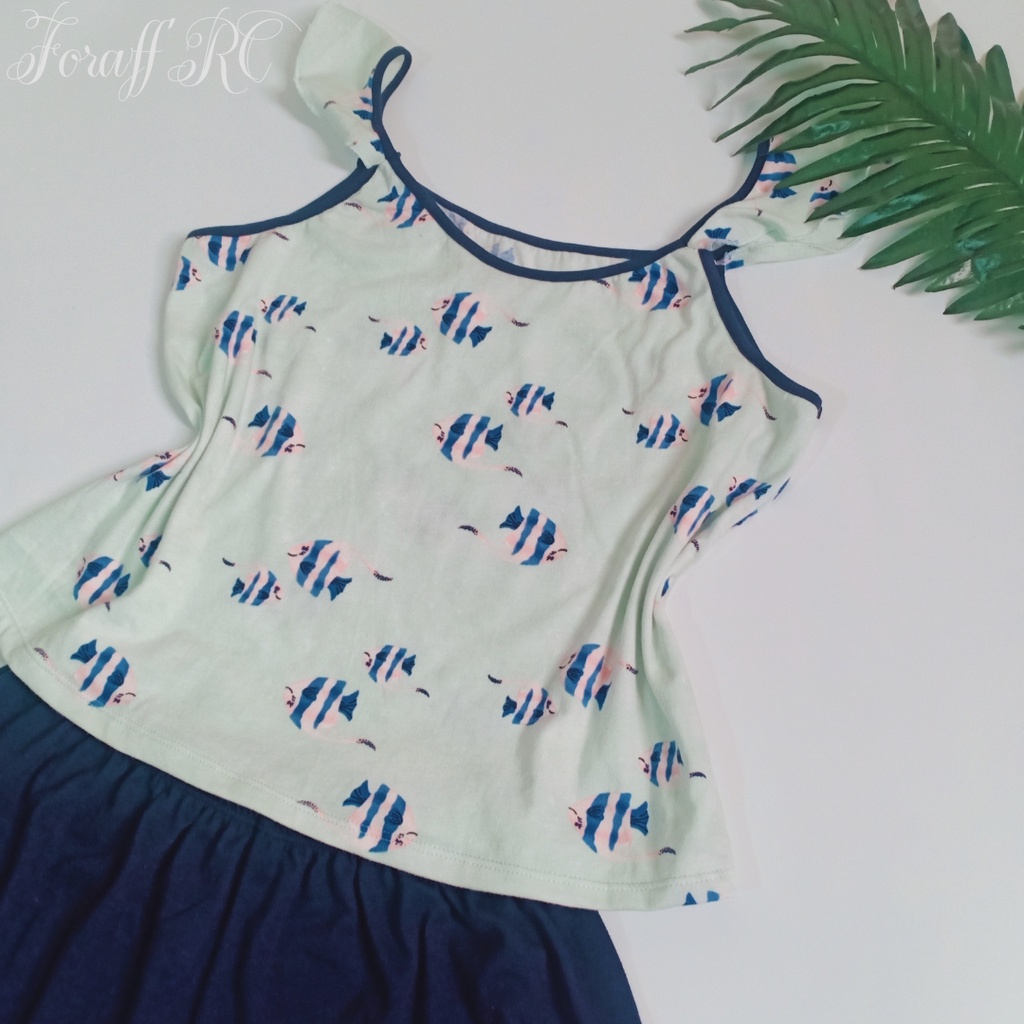 Đồ bộ ngủ nữ RCB02, hai dây thun cotton 2 chiều dành cho người dưới 60kg | BigBuy360 - bigbuy360.vn